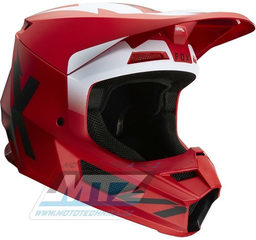 Obrázek produktu Přilba FOX V1 WERD Helmet MX20 - červená  S (fx25473-122) FX25473-122-S