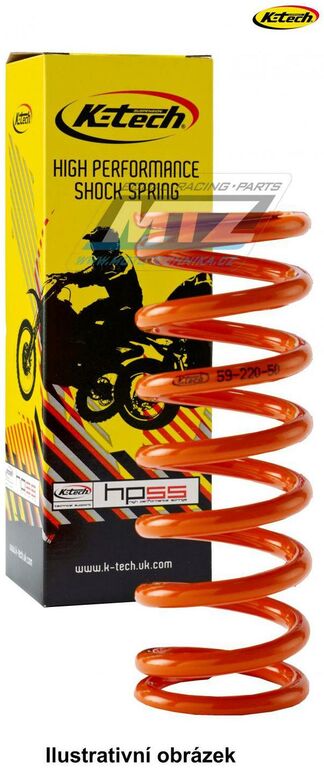 Obrázek produktu Pružina zadního tlumiče 90N WP - KTM 125+144+150+250SX / 00-11 + 250+350+450SXF / 00-10 + 125+200+250+300+350+450+500+520+525+530EXC / 00-16 + Husaberg TE+FE / 00-14 KT63250-90