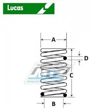 Obrázek produktu Pružiny spojkové (sada) Lucas MEF114-6 - Derbi  Mulhacen659 + Suzuki RM80 + RM85 + RM125 + Yamaha YZ125 + TT350 + XT350H,N + SR400 + RD500LC + SR500 + XT500 + XJ550 + XT550 + XT550 + FZ600 + FZR600R + LUMEF114-6