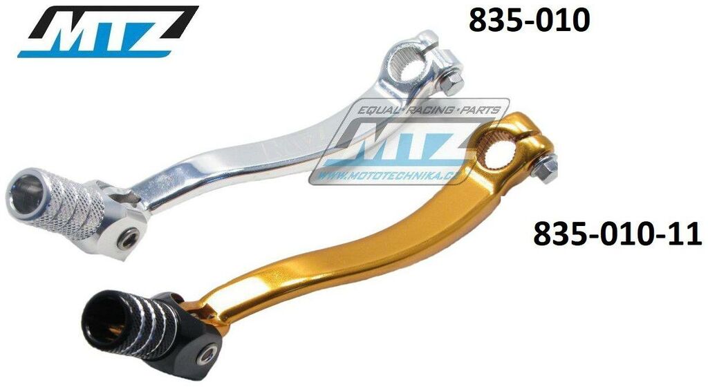 Obrázek produktu Řadička (řadicí páka) Suzuki RMZ450 / 05-07 - zlatá 835-010-11