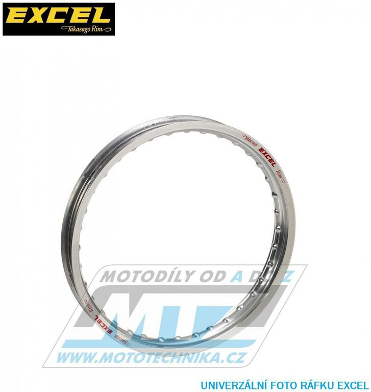 Obrázek produktu Ráfek motocyklový 2,15x18&quot; 36H (předvrtaný / 36otvorů) Excel Takasago - stříbrný - Husqvarna+Gas-Gas EXFES433-10