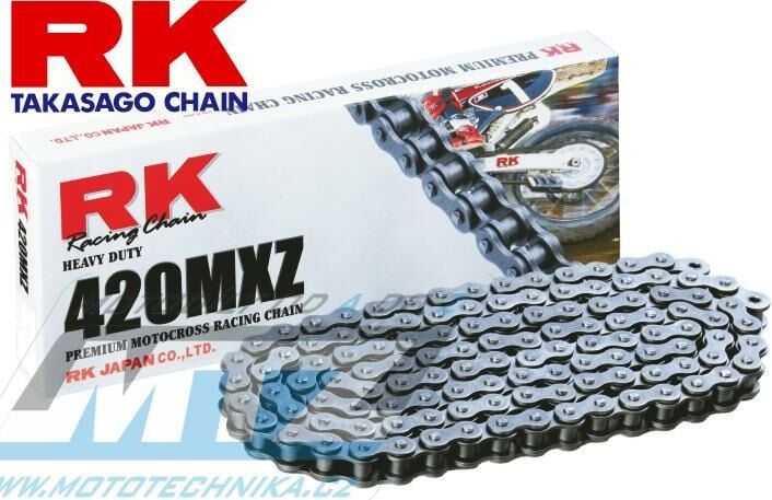 Obrázek produktu Řetěz RK 420 MXZ (128čl) - netěsněný/ bezkroužkový Ř420MXZ128