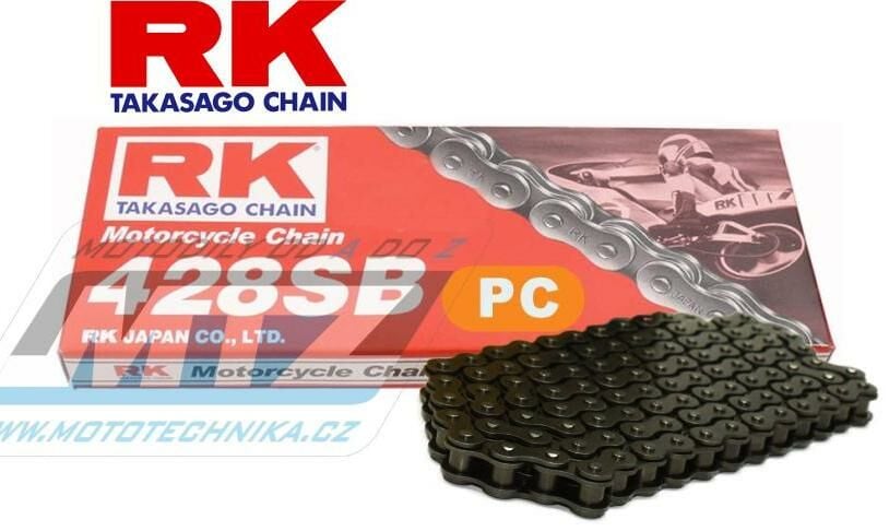 Obrázek produktu Řetěz RK 428 SB (120čl) - netěsněný/ bezkroužkový Ř428SB120