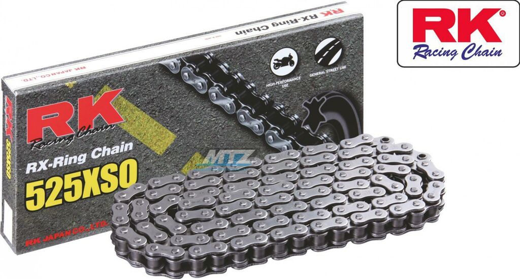 Obrázek produktu Řetěz RK 525 XSO (124čl) - těsněný/ x kroužkový Ř525XSO124