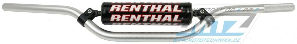 Obrázek produktu Řidítka Renthal 79801 MINI-MX-85cc (7/8” = 22mm) s polstrem - stříbrné RE79801-10