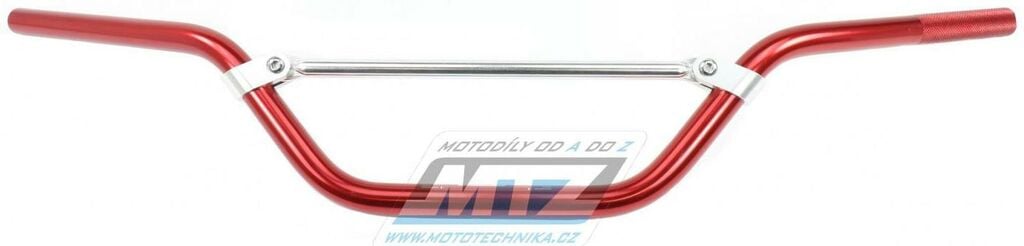 Obrázek produktu Řidítka s hrazdou (průměr 22mm) MTZ - ATV+Enduro High (vysoké provedení) - červené (hrazda stříbrná) 23Ř-P64-604