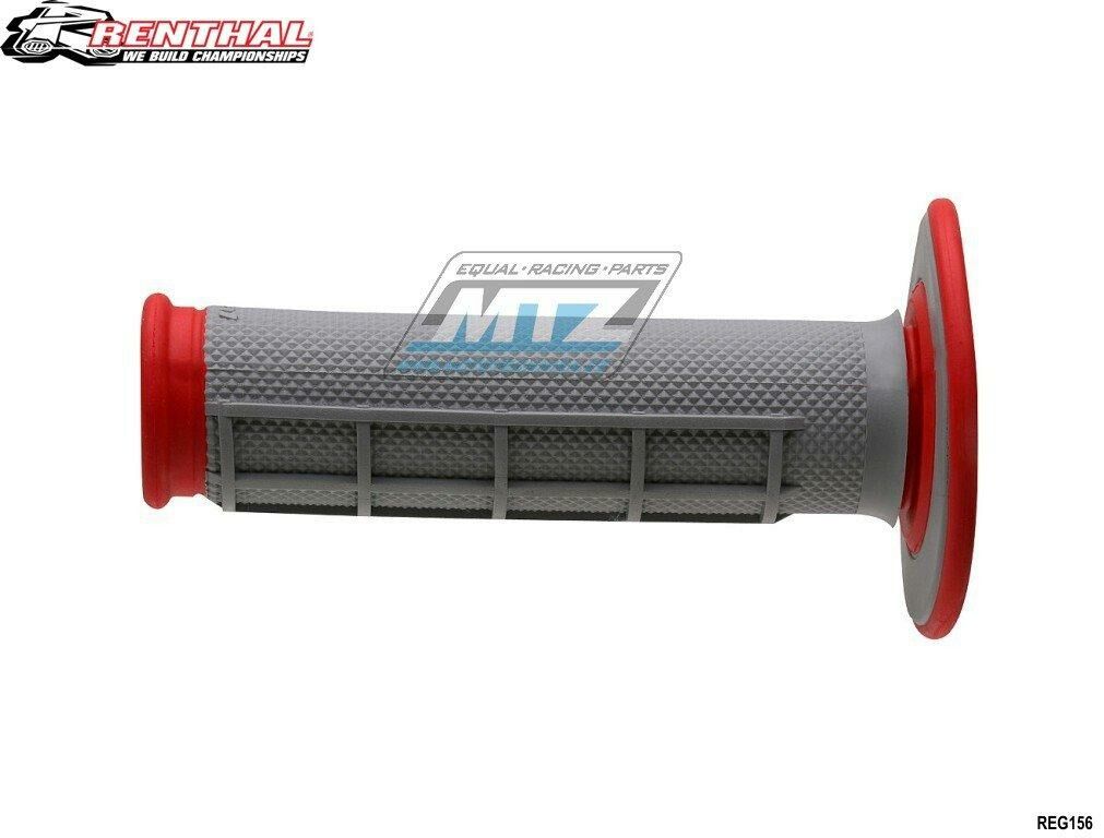 Obrázek produktu Rukojeti Renthal G156 Dual Diamond-Waffle (červeno-šedé) REG156
