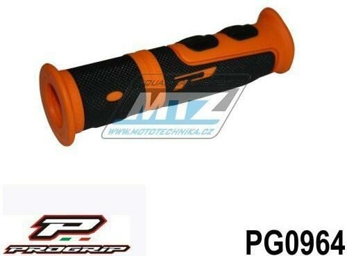 Obrázek produktu Rukojeti/Gripy Progrip 964 - oranžové (ATV+Quad / Jet-Ski / Snowmobile / MTB) PG0964-07