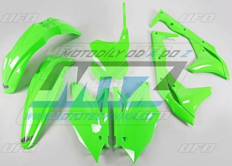 Obrázek produktu Sada plastů Kawasaki KXF250 / 18-20 - barva FLUO zelená (neon zelená)