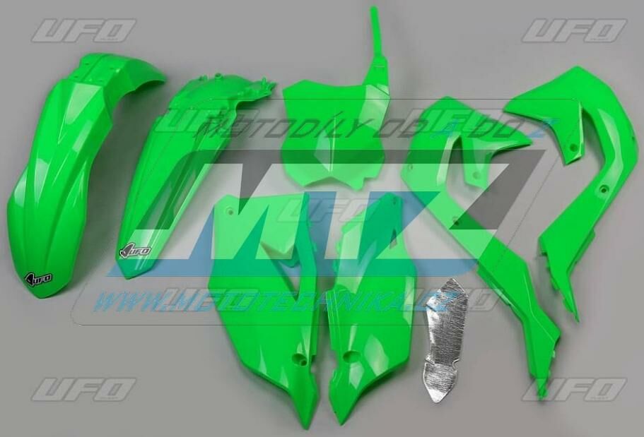 Obrázek produktu Sada plastů Kawasaki KXF450 / 19-23 + KXF250 / 21-24 - barva FLUO zelená (neon zelená) UFKAKIT227-08FLUO