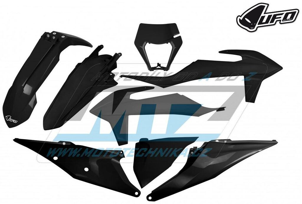 Obrázek produktu Sada plastů KTM 150EXC+250EXC+300EXC + 250EXCF+350EXCF+450EXCF+500EXCF / 20-22 + XC-W+XCF-W / 20-22 - barva černá