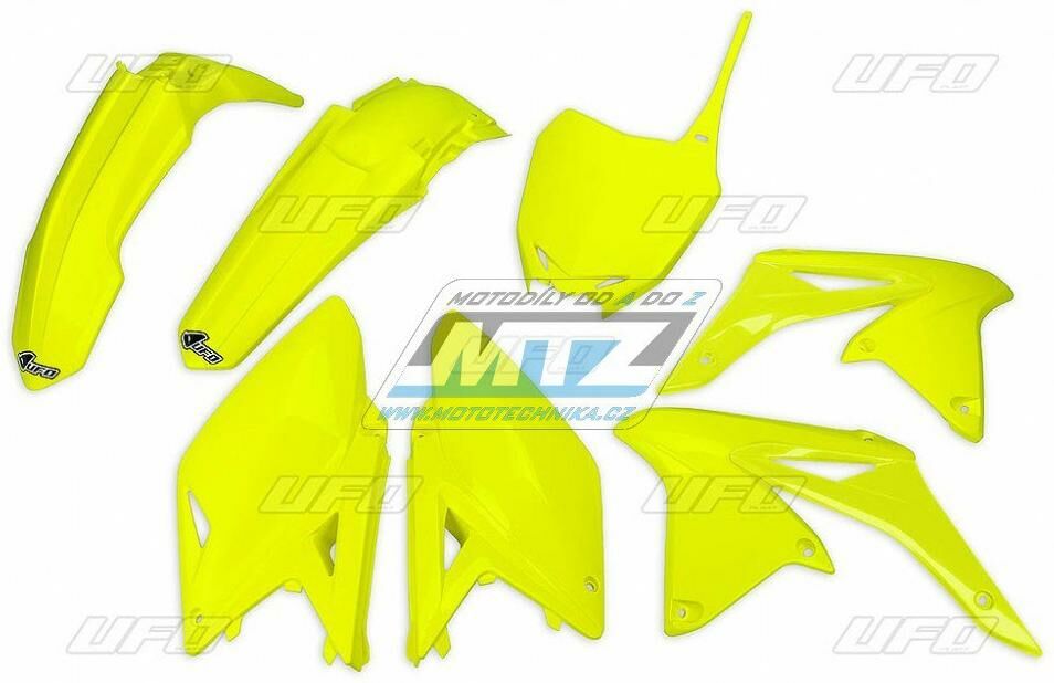 Obrázek produktu Sada plastů Suzuki RMZ250 / 14-18 - barva FLUO žlutá (neon žlutá)