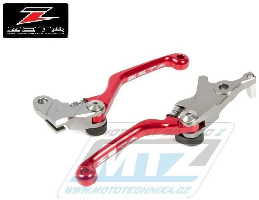 Obrázek produktu Sada výklopných páček ZETA PIVOT - ZETA ZE44-5023 - Honda CRF450L / 19-21 - červené ZE445023