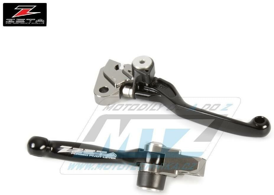 Obrázek produktu Sada výklopných páček ZETA PIVOT - ZETA ZE44-1111 - Yamaha YZ125+YZ250 + YZF250+YZF426+YZF450 + Kawasaki KXF250+KXF450 - černé ZE441111