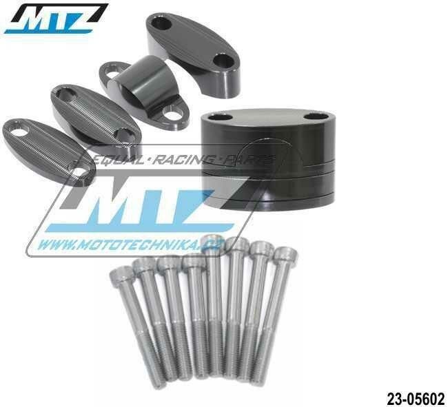 Obrázek produktu Sada vyvýšení řidítek (průměr 28,6mm) včetně šroubů (barva černá) 23-05602