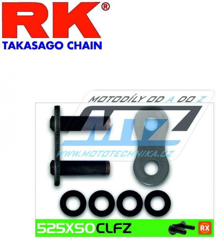 Obrázek produktu Spojovací článek řetězu (nýtovací skobka řetězu) pro řetěz RK 525 XSO ŘSK-RK525XSO