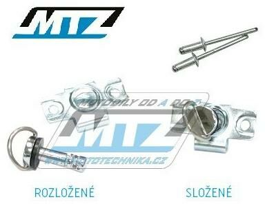 Obrázek produktu Šroub / Bajonet rychloupínací "Quick Fastener" - délka 19mm 84-24303