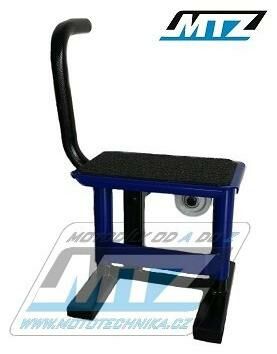 Obrázek produktu Stojánek MX (stojan pod motocykl) s kovovou deskou a protiskluzovou gumou pro dětské motocykly - modrý MOD15