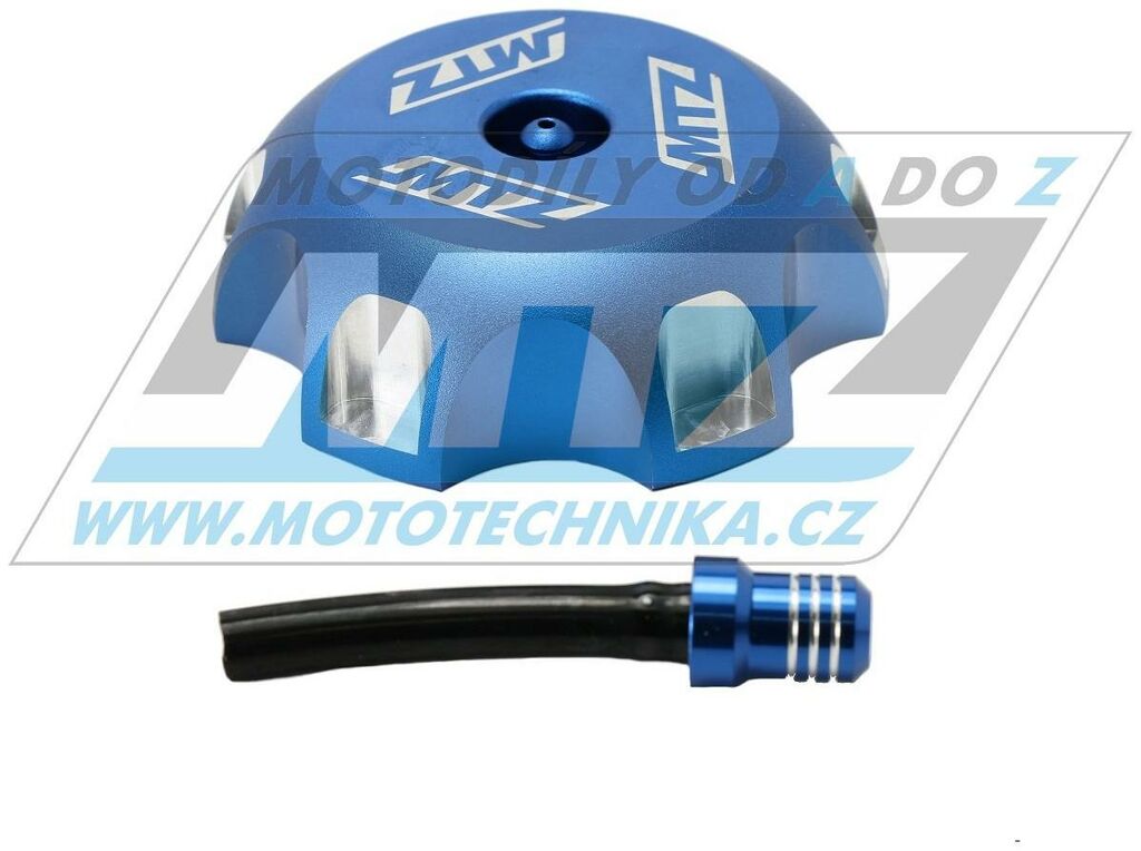 Obrázek produktu Víčko nádrže Alu - Yamaha YZ85+YZ125+YZ250 / 02-18 + YZF250+YZF450+WRF250+WRF450 + Kawasaki KXF250+KXF450 / 06-18 + KX250 / 05-08 + KX85 / 14-18 - modré 147-003-03