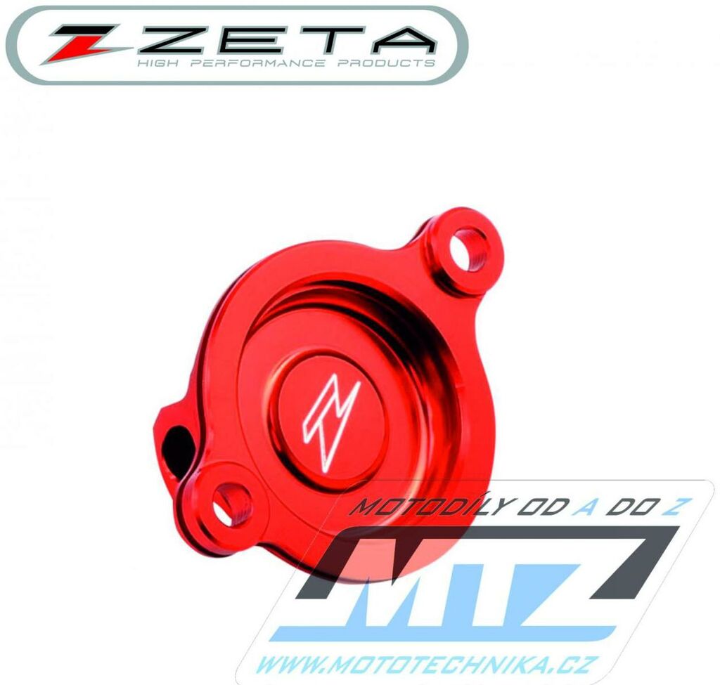 Obrázek produktu Víko olejového filtru - ZETA ZE90-1043 - Honda CRF250R+CRF250RX / 18-21 - červené ZE901043