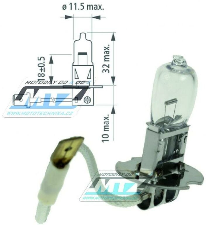 Obrázek produktu Žárovka H3 12V 55W PK22s NI095650