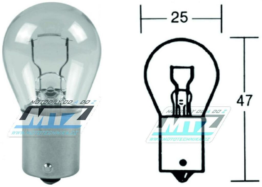 Obrázek produktu Žárovka P18W 6V 18W BA15s velká NI030210