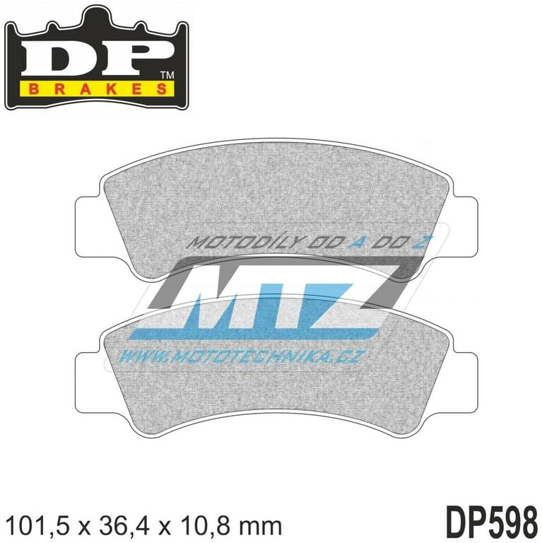Obrázek produktu BRZDOVÉ DESTIČKY SIN CF MOTO FR DP598