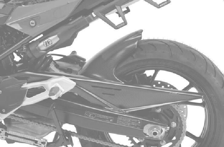 Obrázek produktu Zadní blatník PUIG 20419C karbonový vzhled 20419C