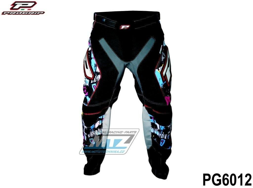 Obrázek produktu Kalhoty motokros PROGRIP 6012 TOP LINE Multicolor - černo-modro-bílé - velikost 36 PG6012-MU-36