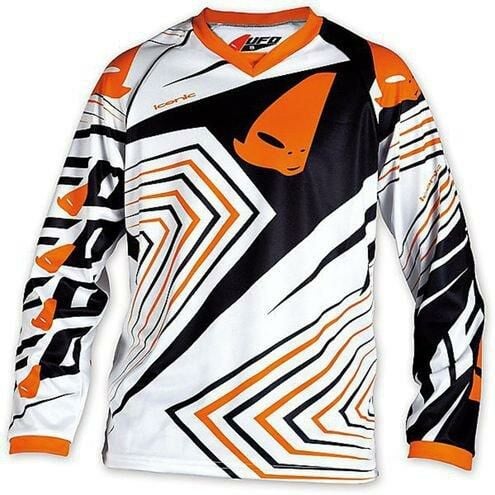 Obrázek produktu Dres motokros dětský UFO ICONIC - bílo-oranžový - velikost XXS UF4381-01-XXS