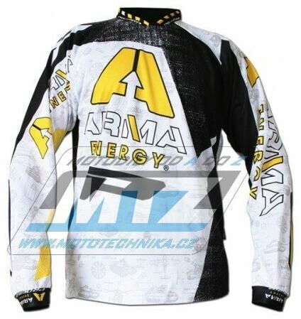 Obrázek produktu Dres motokros PROGRIP 7012 ARMA White - bílý - velikost XXL PG7012-AR1-2X