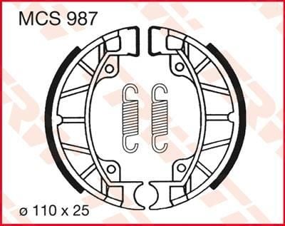 Obrázek produktu BRZDOVÉ ČELISTI TRW MCS987 MCS987