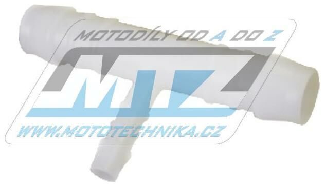 Obrázek produktu Spojka hadicová plastová - rozdvojka T s různými průměry - rozměry 6x4x6 14-KONTRS646