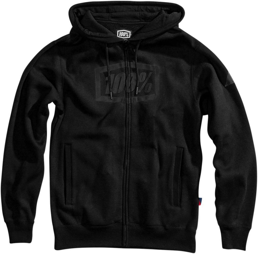 Obrázek produktu 100% HOODY ZIP SYN BK/BK (36017-057-13) 36017-057-13