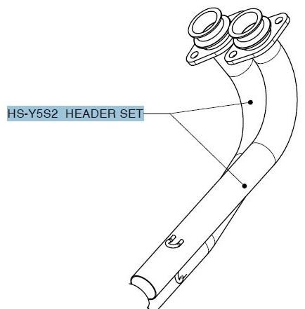 Obrázek produktu SADA POTRUBÍ HLAVY SS T-MAX HS-Y5S2