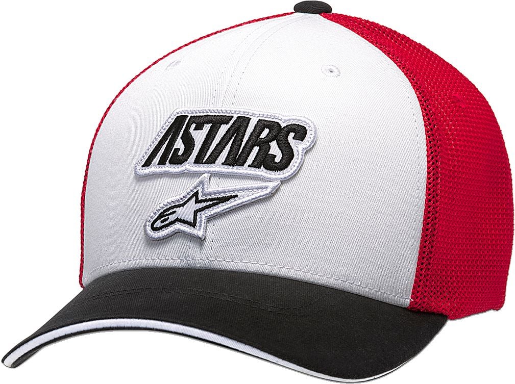 Obrázek produktu ALPINESTARS (CASUALS) HAT RACE-AN WT/BLK/RD (1139815402013LX) 1139815402013LX