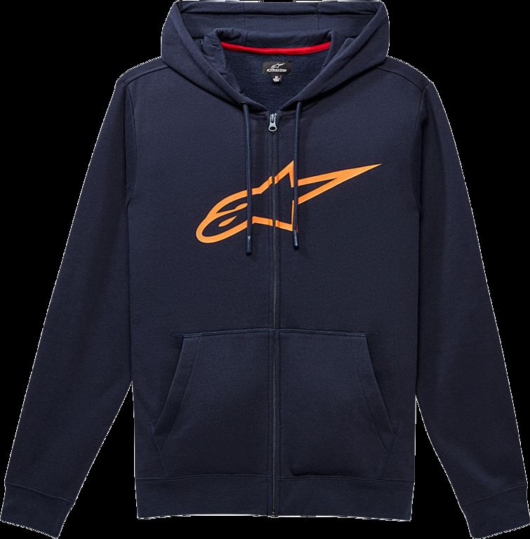 Obrázek produktu ALPINESTARS (CASUALS) HOODIE AGE2 ZIP NV/OR 2X (10385305270322X) 10385305270322X