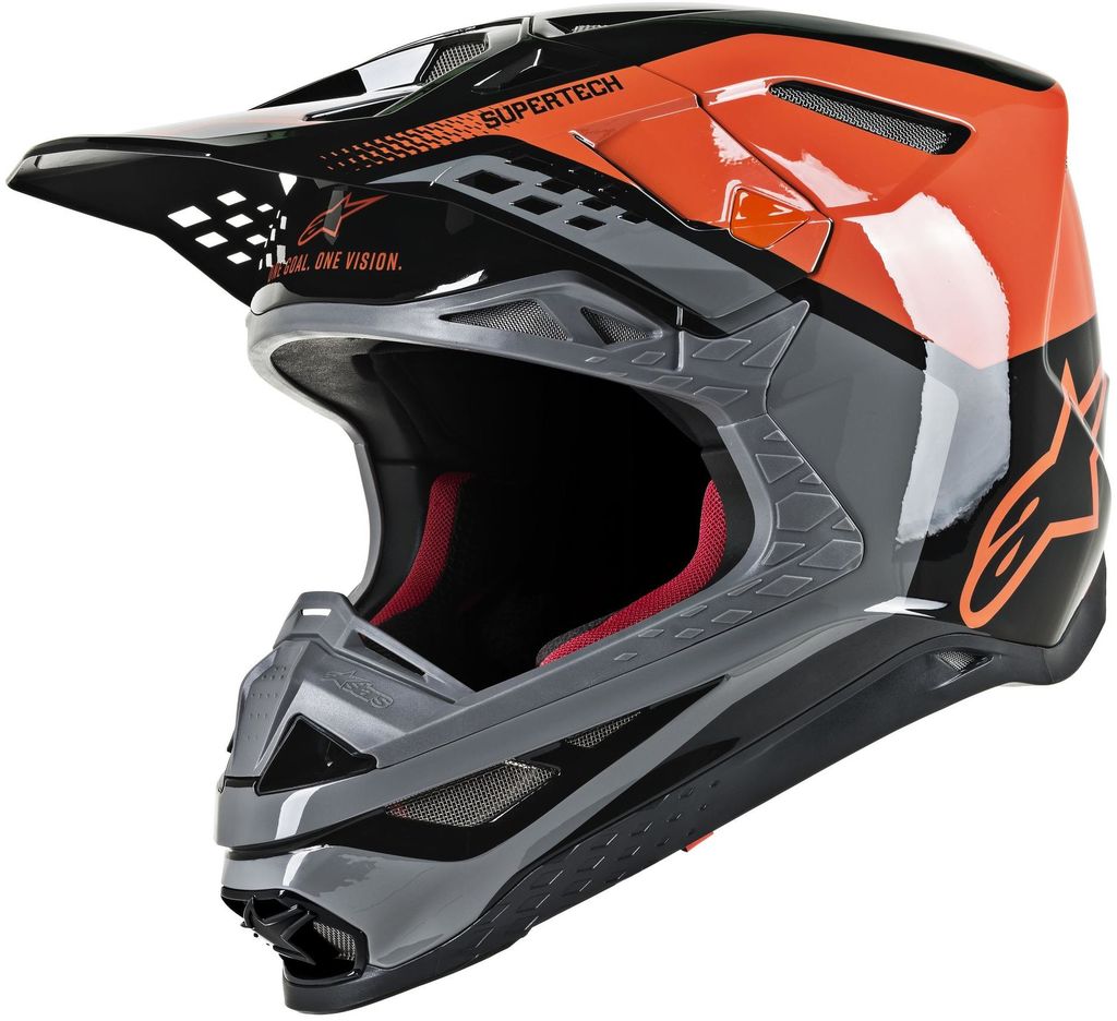 Obrázek produktu ALPINESTARS(MX) HELMA SM8 TRIPLE OR/G/BK (8301219-4184-XS) 8301219-4184-XS