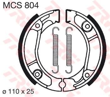 Obrázek produktu BRZDOVÉ ČELISTI TRW MCS804 MCS804