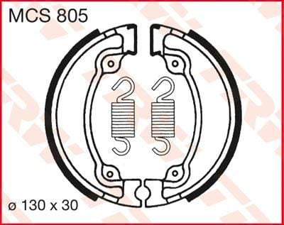 Obrázek produktu BRZDOVÉ ČELISTI TRW MCS805 MCS805