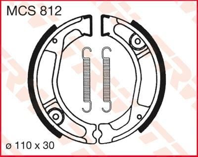 Obrázek produktu BRZDOVÉ ČELISTI TRW MCS812 MCS812