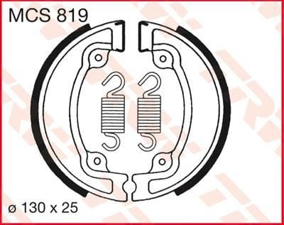 Obrázek produktu BRZDOVÉ ČELISTI TRW MCS819 MCS819