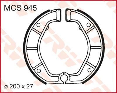 Obrázek produktu BRZDOVÉ ČELISTI TRW MCS945 MCS945