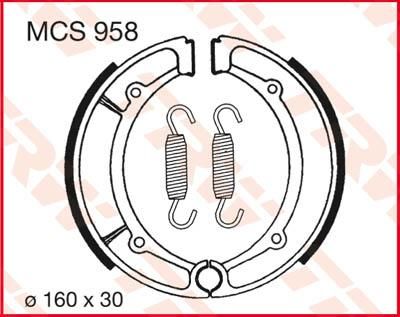 Obrázek produktu BRZDOVÉ ČELISTI TRW MCS958 MCS958