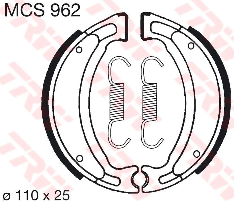 Obrázek produktu BRZDOVÉ ČELISTI TRW MCS962 MCS962