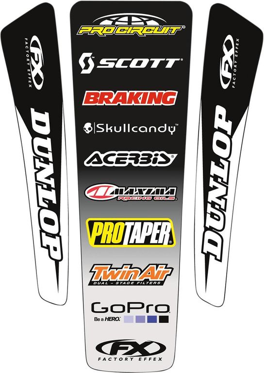 Factory Effex FX Sponsor Sticker Sheet C 10-68004 