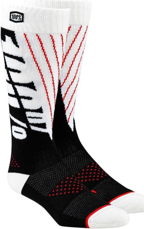 Obrázek produktu 100% SOCKS TORQ MX BK/WT (24007-011-18) 24007-011-18
