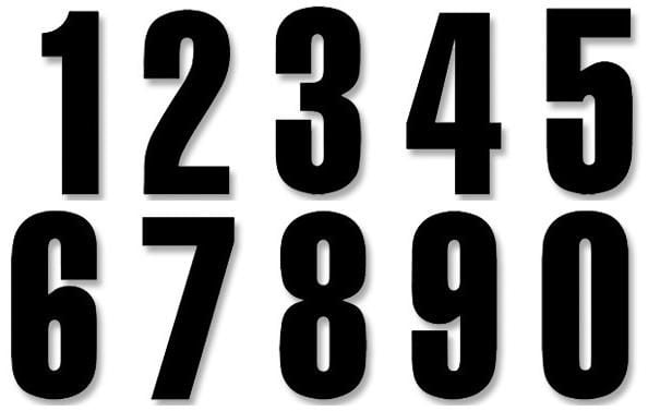 Obrázek produktu ČÍSLA #0-9 13X7CM BK 5047/20/0-9