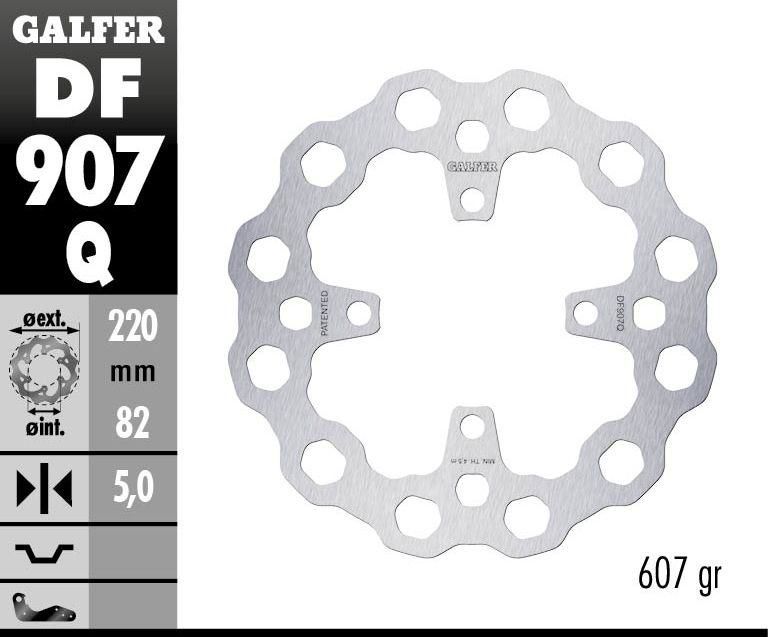 Obrázek produktu PEVNÝ BRZDOVÝ KOTOUČ CUBIQ DF907Q