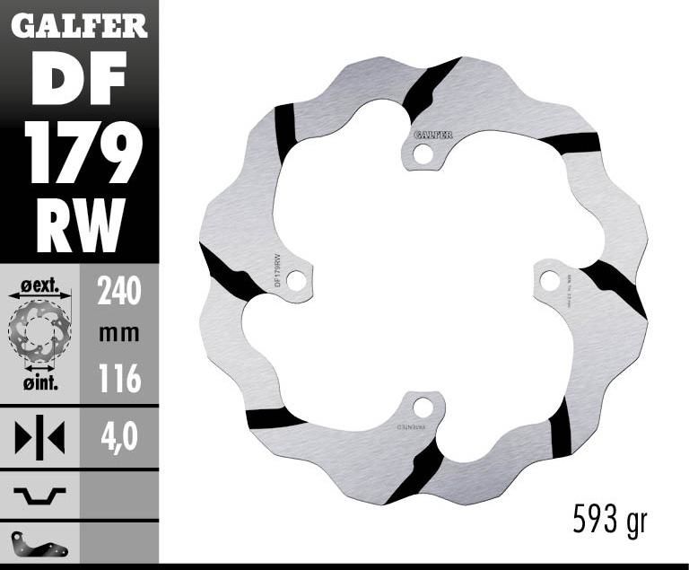 Obrázek produktu BRZDOVÝ KOTOUČ PEVNÁ VLNA GR DF179RW